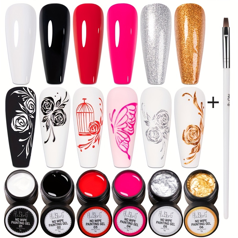 Resin Glitter Pack - AWStorG 7 stks/set Niet Vloeiende 4