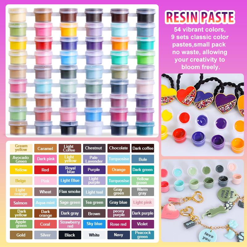 Resin Pigment Set - 6 kleuren/set Pasta Pigment UV Hars