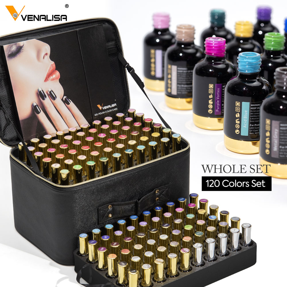 Resin Glitter Pack - 120Pcs * 12Ml Venalisa Gel Vernis