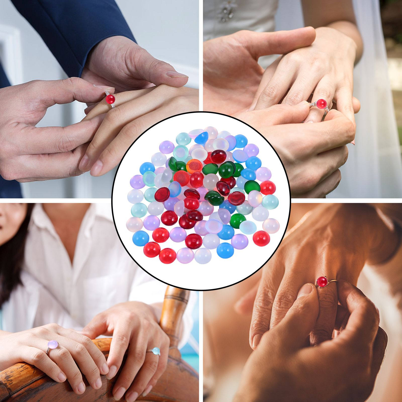 100 stuks opaalhars kralen inl - Resin Craft Material recensie en prijs