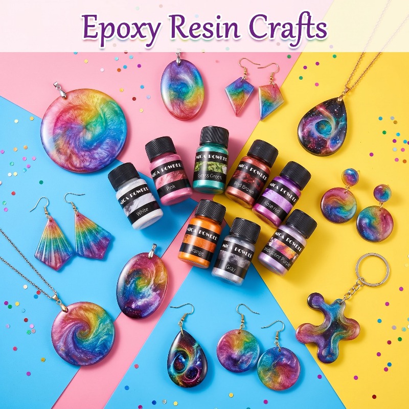 2/24 kleuren metaalpigmentpoed - Resin Pigment Set recensie en prijs