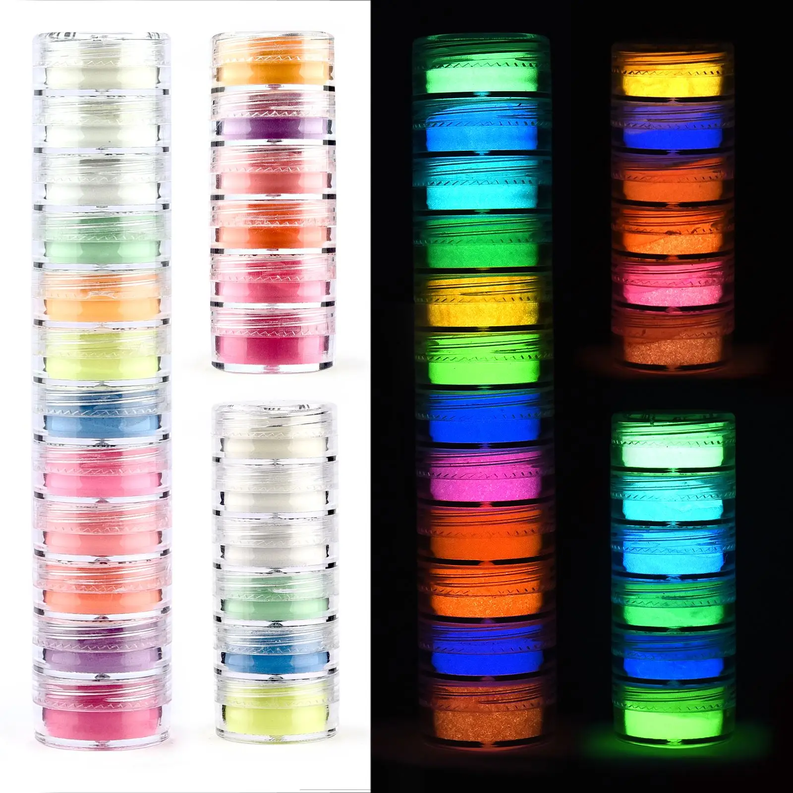 6 kleuren/set lichtgevend poed - Resin Pigment Set recensie en prijs